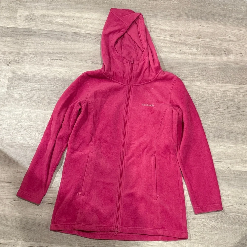 Columbia Fuchsia Hooded Fleece Jacket - Picture 1 of 4